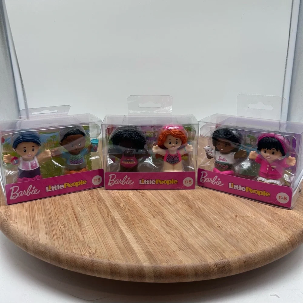 Fisher Price Little‎ People Barbie 2 Pack  Figures Set Brand New Lot Of 3 New